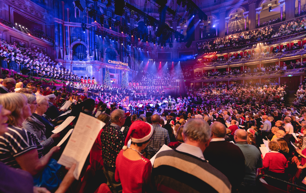 Albert hall london december christmas